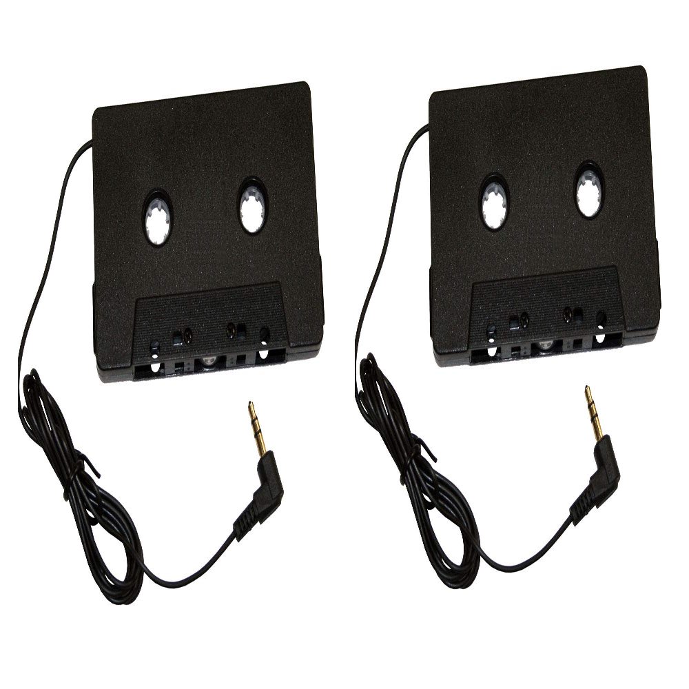 2 Pack - Cassette Tape Audio Adapters
