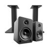 Kanto YU6 Powered Bookshelf Speakers with Bluetooth (Matte Black) with SP9 Desktop Stands (Black) view 1