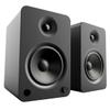 Kanto YU6 Powered Bookshelf Speakers with Bluetooth (Matte Black) with SP9 Desktop Stands (Black) view 2