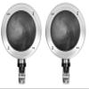 (2) RockvilIe MAC40B 4" Chrome Swivel Aluminum Motorcycle Handlebar Speaker Pods view 3