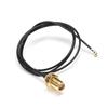 Othmro 2Pcs RF1.37 Soldering Wire Outer Screw Inner Needle SMA Female Connector Cable WiFi Pigtail Cable 0.5M Long Power Adapter Cable for Electronic Measuring Instrument Black