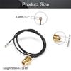 Othmro 2Pcs RF1.37 Soldering Wire Outer Screw Inner Needle SMA Female Connector Cable WiFi Pigtail Cable 0.5M Long Power Adapter Cable for Electronic Measuring Instrument Black view 2