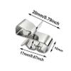 50 Pack 20mm Total Length Stainless Steel Cable Clips Stainless Steel Double-clamp Frame Wire Clips view 2