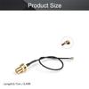 Othmro 1Pcs RF1.37 Soldering Wire Outer Screw Inner Needle SMA Female Connector Cable WiFi Pigtail Cable 0.15M Long Power Adapter Cable for Electronic Measuring Instrument Black view 2