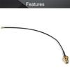Othmro 1Pcs RF1.37 Soldering Wire Outer Screw Inner Needle SMA Female Connector Cable WiFi Pigtail Cable 0.15M Long Power Adapter Cable for Electronic Measuring Instrument Black view 3