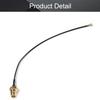 Othmro 1Pcs RF1.37 Soldering Wire Outer Screw Inner Needle SMA Female Connector Cable WiFi Pigtail Cable 0.15M Long Power Adapter Cable for Electronic Measuring Instrument Black view 4