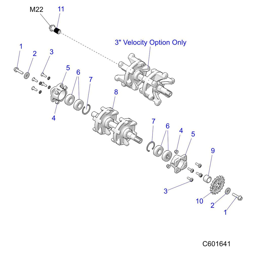 Polaris 1523109 ASM-Bearing DBL Thru Holes Part