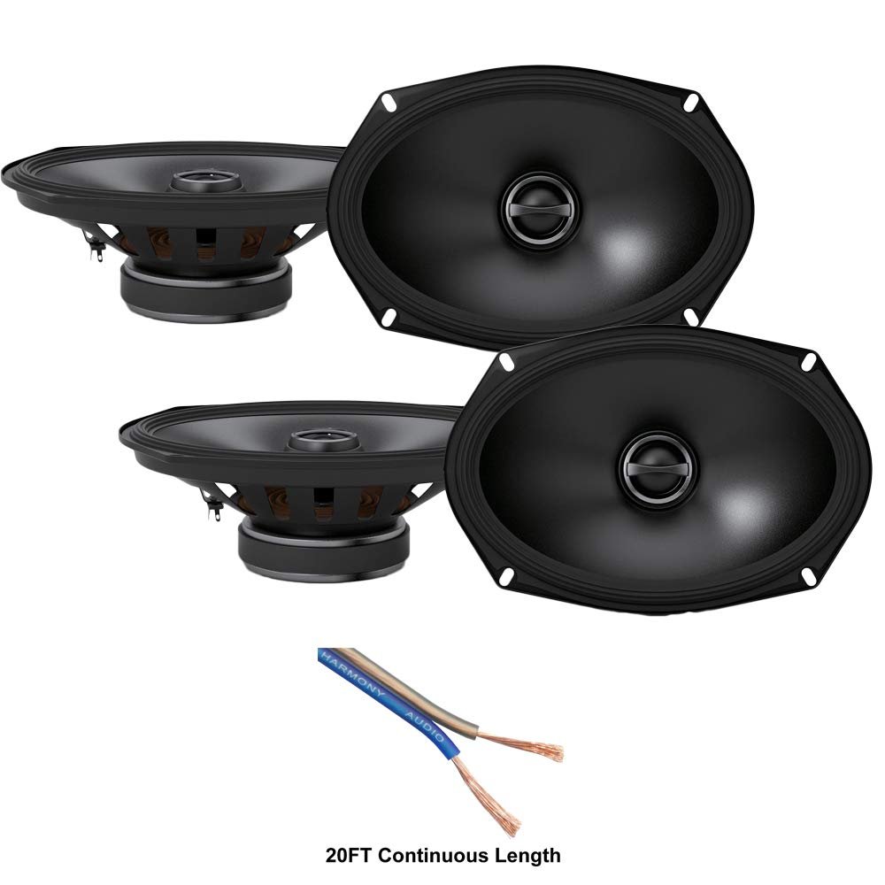 Alpine ALP19-S-S69 Car Audio Type S Series Speakers 6x9 Coaxial 340W Speaker Pair and HA-SW16BLU-5 Foot (Multiple Qty = Continuous Length)