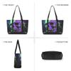 ALAZA Sugar Skulls Laptop Tote Bag,Fits 15.6 Inch Laptop,Womens Lightweight Canvas Leather Tote Bag Shoulder Bag view 3