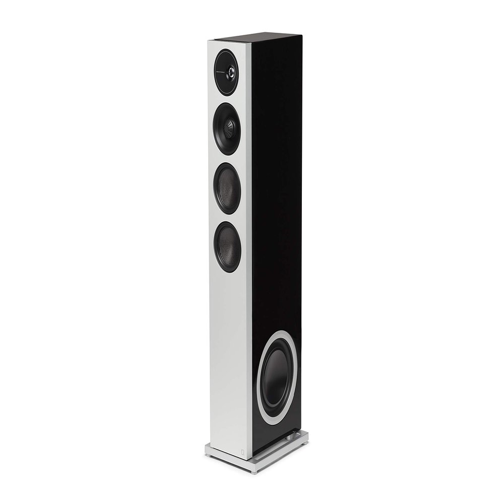 Definitive Technology D15 Demand Series Modern High-Performance 3-Way Tower Speaker (Right-Channel) - Single, Black | Dual 8 Passive Bass Radiators