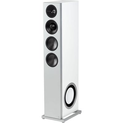 Definitive Technology D15 Demand Series Modern High-Performance 3-Way Tower Speaker (Right-Channel) - Single, White | Dual 8 Passive Bass Radiators