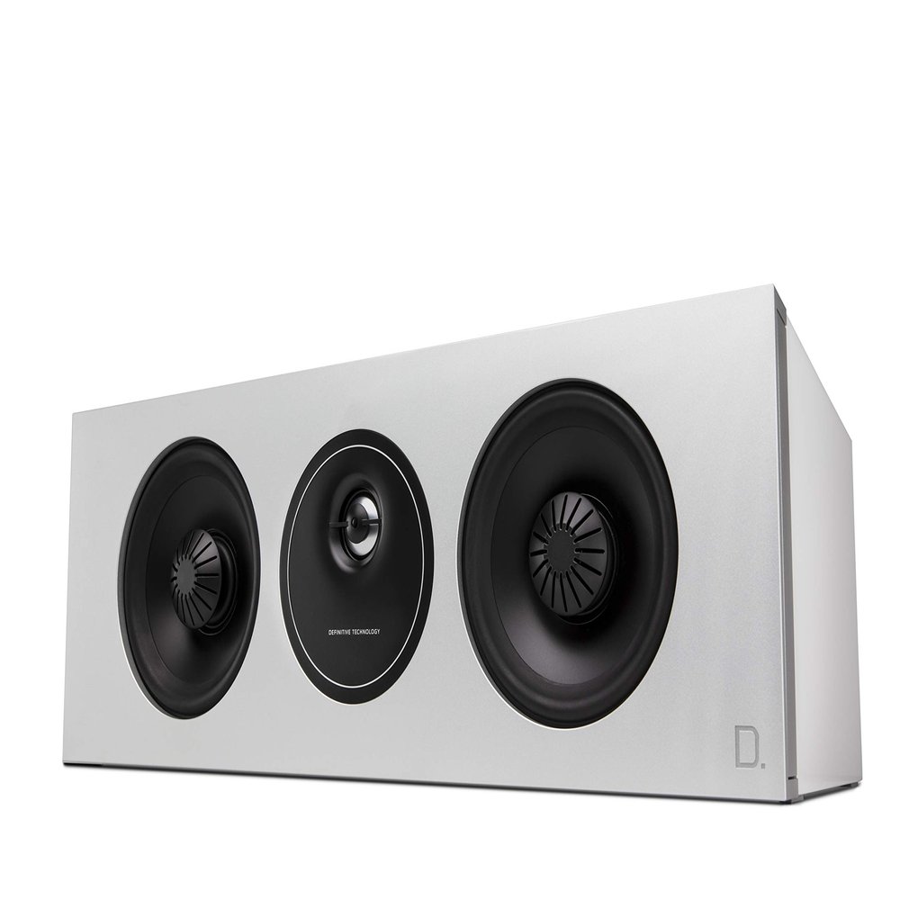 Definitive Technology Demand Series D5c 2-Way Center Channel Speaker | Superior Vocal Reproduction for Music & Movies | White, 25- inch (MGAB)