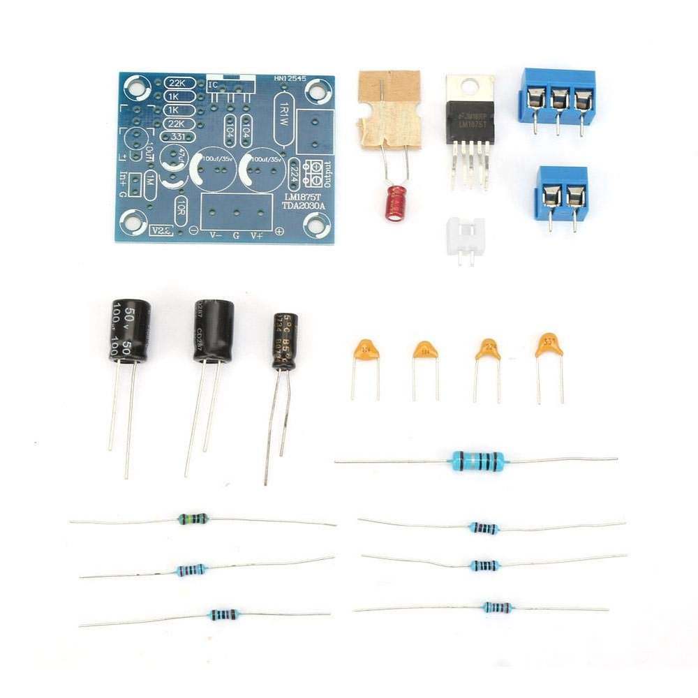 Amplifier Board DIY Kit, LM1875T 20W Mono HiFi Audio Amplifier Board, 25V Power Amp Module, for Home Theater Speaker DIY, Require Assembly