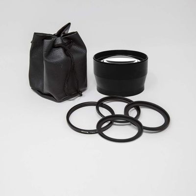2X Telephoto Zoom Anti-Reflection Lens for High Definition Video Recording Attaches to Any Canon Nikon Panasonic Sony DSLR Camcorder Lens (72mm with Step Rings)