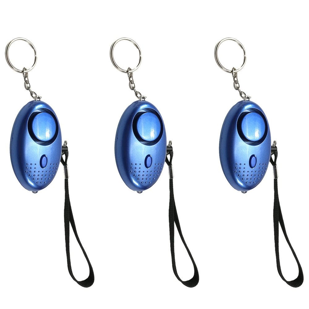 Othmro Safe Sound Personal Alarm 3 Pack 120DB Personal Security Alarm Keychain with LED Lights, Emergency Safety Alarm for Women, Men, Children, Elderly Blue