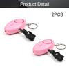 Othmro 2 Pack 120DB Personal Alarm with LED Lights, Emergency Safety Alarm for Women, Men, Children, Elderly Pink view 4