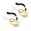 Othmro Safe Sound Personal Alarm 2 Pack 120DB Personal Security Alarm Keychain with LED Lights, Emergency Safety Alarm for Women, Men, Children, Elderly Gold view 1