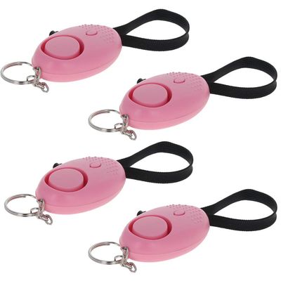Othmro 4 Pack 120DB Personal Security Alarm Keychain with LED Lights, Emergency Safety Alarm for Women, Men, Children, Elderly - Pink