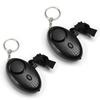 Othmro 2Pcs 120DB Personal Security Alarm Keychains Safe Sound Personal Alarms Emergency Safety Alarm Keychains with LED Lights for Women Men Children Elderly Bags Backpacks Suitcases Black