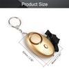 Othmro 3 Pack 120DB Personal Alarm with LED Lights, Emergency Safety Alarm for Women, Men, Children, Elderly Gold view 2