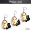 Othmro 3 Pack 120DB Personal Alarm with LED Lights, Emergency Safety Alarm for Women, Men, Children, Elderly Gold view 4