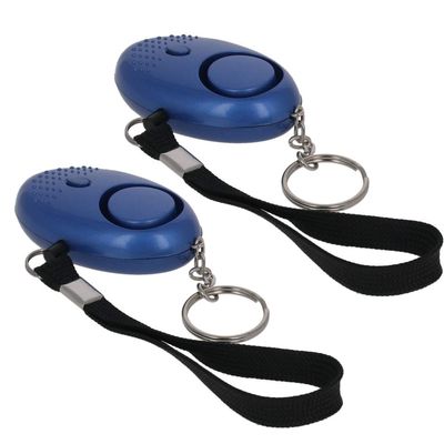 Othmro 2 Pack 120DB Personal Alarm with LED Lights, Emergency Safety Alarm for Women, Men, Children, Elderly - Blue