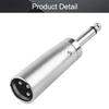 Fielect 4Pcs XLR Male to 1/4" Male TRS Adapter Connector - 6.35mm to XLR Male Adapters Coupler Microphones Plug in Audio Connector Mic Male Plug view 3