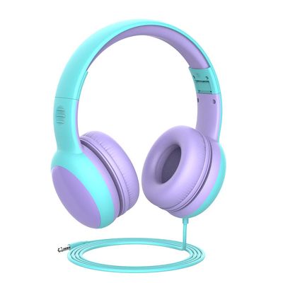 gorsun Kids Headphones with Limited Volume, Cat Ear Toddler Headphones, Wired Headphone Over Ear for Boys and Girls,Stereo Sound Foldable 3.5mm Headset for Children