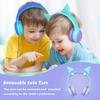 gorsun Kids Headphones with Limited Volume, Cat Ear Toddler Headphones, Wired Headphone Over Ear for Boys and Girls,Stereo Sound Foldable 3.5mm Headset for Children view 2