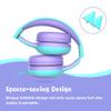 gorsun Kids Headphones with Limited Volume, Cat Ear Toddler Headphones, Wired Headphone Over Ear for Boys and Girls,Stereo Sound Foldable 3.5mm Headset for Children view 4