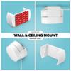 Screwless Wall & Ceiling Mount for Google WiFi Home Mesh System Holder, No Tools Required, Easy to Install, No Mess, No Drilling, Strong VHB Adheasive Mount, White by Brainwavz view 4