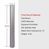 XRDS-RF 16" Antenna Pole, Upgraded Length Antenna Pole Mount for Outside Home Antenna with U-Bolt, Bracket, Mounting Screws - 40cm Length Universal Mounting Pole view 3