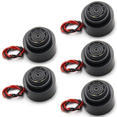 Fielect DC 12V 90dB Active Electronic Buzzer Alarm Sounder Intermittent Sound Beep Speaker 4.3x3.3cm 2Pcs