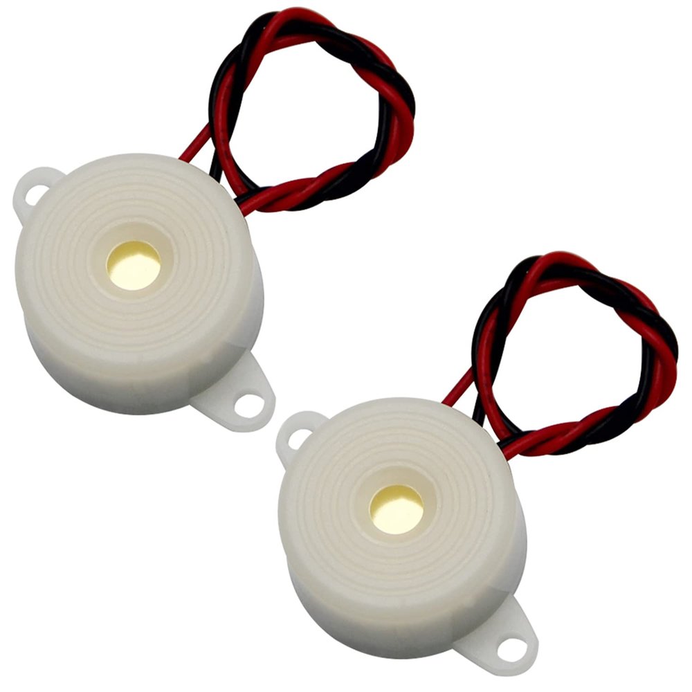 Fielect DC 12V 100dB Active Electronic Buzzer Alarm Sounder Intermittent Sound Beep Speaker 2.3x1.9cm 2Pcs