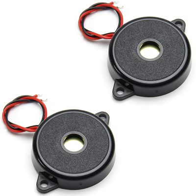 Fielect 2Pcs DC 5V 80dB Electronic Buzzer Passive Piezo Buzzer Electronic Buzzerphone Beep Tone Speaker Alarm
