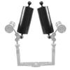 BGNING Carbon Fiber Float Arm Aquatic Dual Floating Ball Arm Extend Bracket Diving Buoyancy Arm D80MM for Underwater Camera Diving Tray (2pcs 10inch) view 2