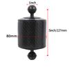 BGNING Carbon Fiber Float Arm Aquatic Dual Floating Ball Arm Extend Bracket Diving Buoyancy Arm D80MM for Underwater Camera Diving Tray (2pcs 5inch) view 3