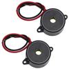 Fielect 5Pcs Alarm Buzzer DC12V 80dB Active Electronic Buzzer Alarm Sounder Intermittent Sound Beep Speaker 2.3x1.9cm FSD-2316 view 1