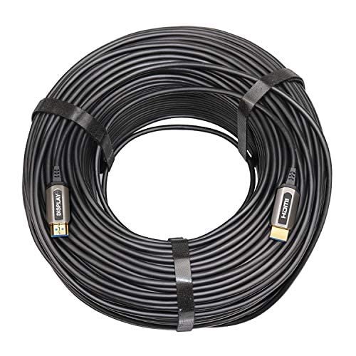 trtfiber 4K/8k HDMI Cable, High Speed 10.2/18/48Gbps HDMI 1.4/2.0/2.1 Cable, 4K/8k HDR, Compatible for TV, HDTV, TV Box, Home Theater, PS4, PC, Projector (25m, 8K@120HZ)