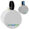 SoundCover White 600D Marine Wake Tower Speaker Covers  Medium (H 9.8"  W 9.8"  D 12")  Weather-Resistant Covers for Marine & ATV Speakers view 1