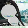 SoundCover White 600D Marine Wake Tower Speaker Covers  Medium (H 9.8"  W 9.8"  D 12")  Weather-Resistant Covers for Marine & ATV Speakers view 4