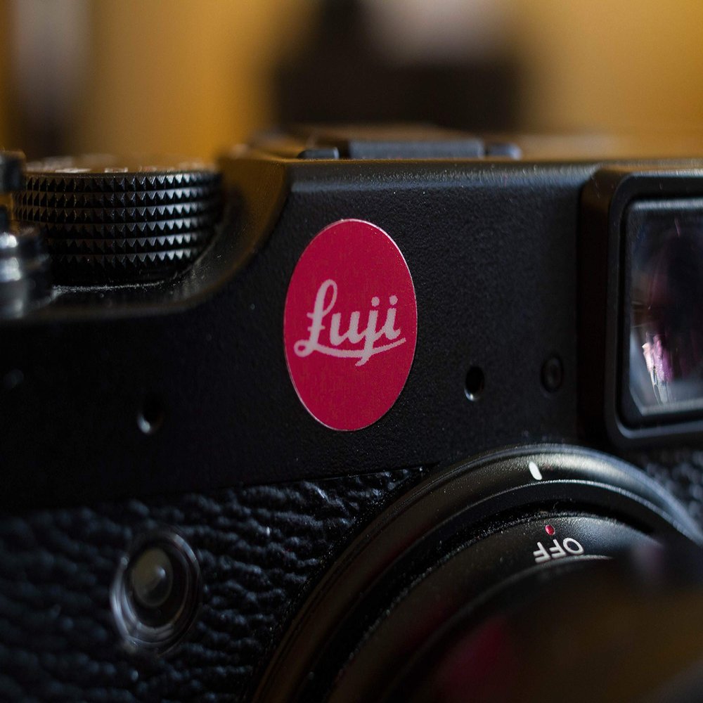 3X EppoBrand Red & Black Sticker for Fuji Fujifilm X Series X10 X20 X30 X-Pro2 X-e2s Leica M Digital & Analog Camera (Red)