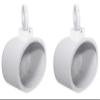 Rockville MAC69W Bundle: (2) 6x9 in White Aluminum Wakeboard Tower Speaker Pods, (2) MAC360W 360 Swivel Mount Clamps, for Wakeboard Towers, 4-Items view 1