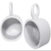Rockville MAC69W Bundle: (2) 6x9 in White Aluminum Wakeboard Tower Speaker Pods, (2) MAC360W 360 Swivel Mount Clamps, for Wakeboard Towers, 4-Items view 3