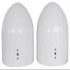 Rockville MAC80W Bundle: (2) White Aluminum 7.7 in Wakeboard Tower Speaker Pod Enclosures, (2) MAC360W 360 Swivel Surface or Tower Mount Clamps, 4-Items view 4