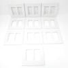 RiteAV - 2 Gang White Screwless Decorative Style Wallplate (10 Pack) view 1
