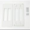 RiteAV - 2 Gang White Screwless Decorative Style Wallplate (10 Pack) view 2