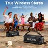 W-KING Bluetooth Speaker, 90W Max Portable Outdoor Speaker Loud, IPX6 Waterproof/50W Deep Bass Subwoofer/40H/EQ/Dual Pairing/TF/AUX, Large Boombox Speakers Bluetooth Wireless for Party/Beach/Jobside view 4
