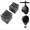 (2) Kicker PS69 6x9 360 Swivel Black Aluminum Surface Mount Boat Speakers view 2