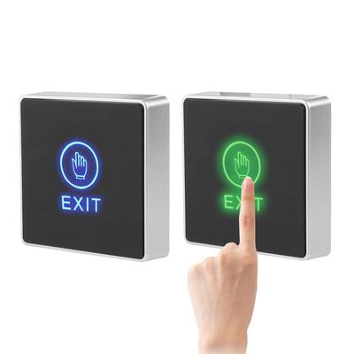 Push to Exit Switch, Door Touch Exit Release Unlock Button Switch with Panel LED Light for Door Access Control System